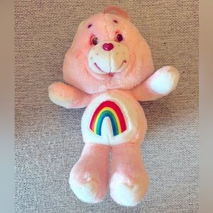 Vintage 1983 Pink Love-a-Lot Care Bear 12" Plush Stuffed Animal Kenner